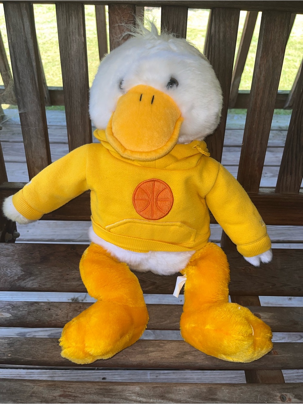 Basketball duck vintage duck plush stuffed animal